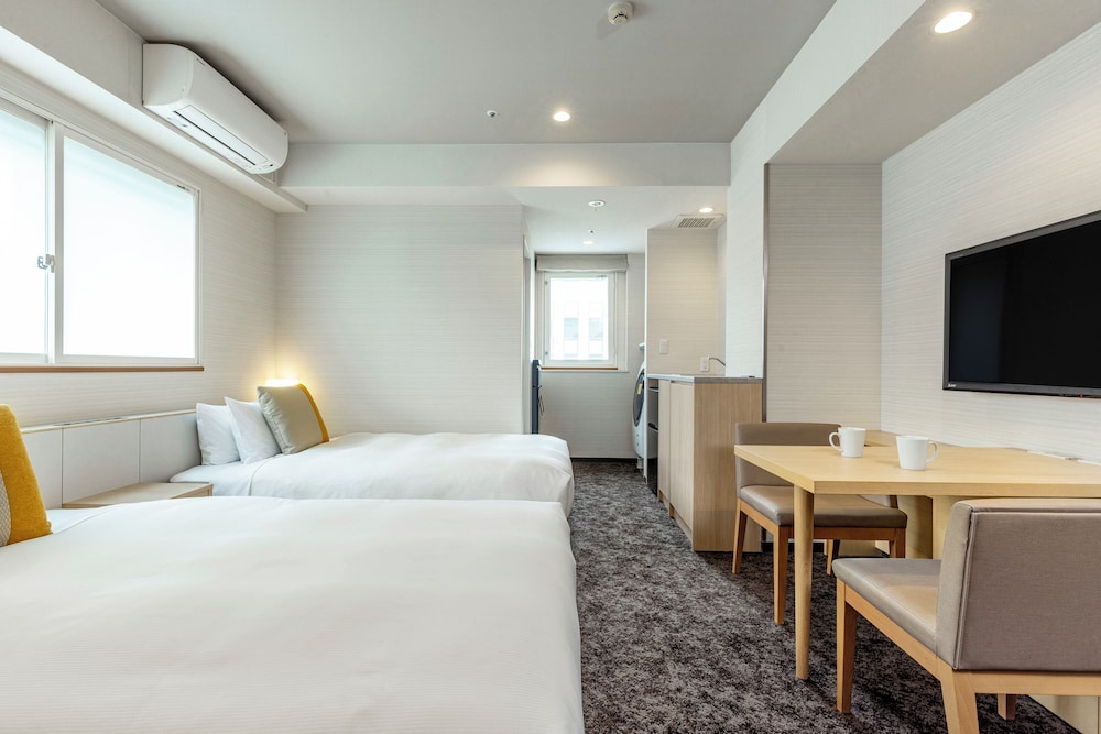 スーペリア ツインルーム 26㎡ 禁煙 2ベッド 洗濯乾燥機、ミニキッチン付き | 東急ステイ築地