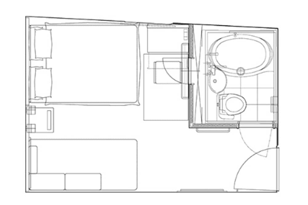 スタンダード ツインルームシングルサイズベッド 2 台 禁煙 客室8 | ホテル日本橋サイボー
