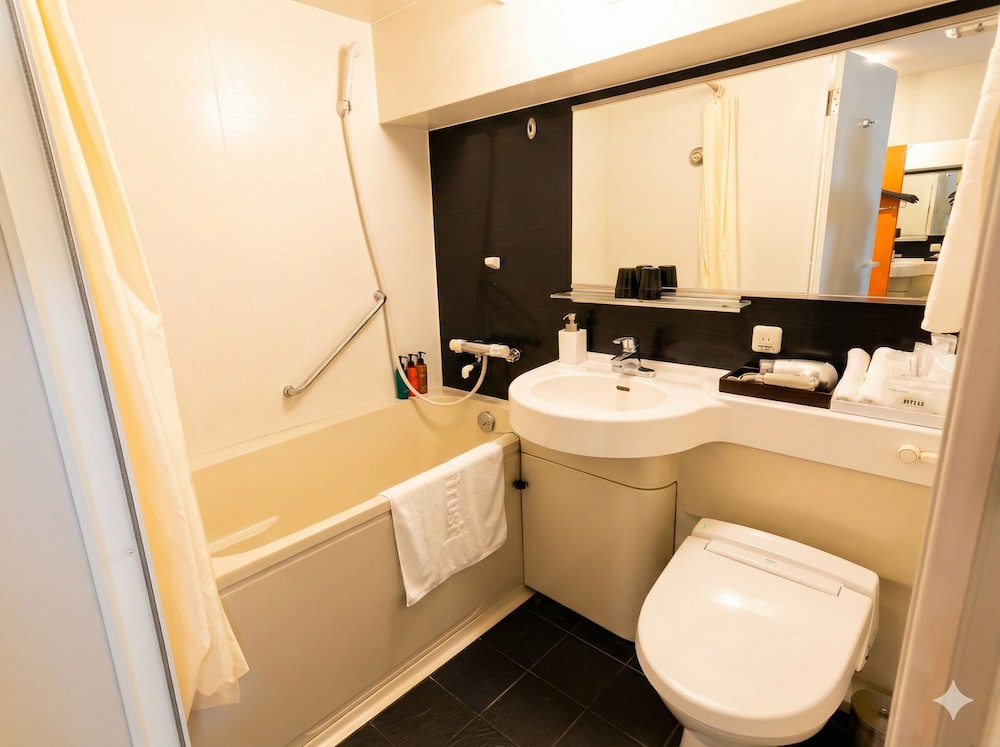 スタンダード ダブルルーム 禁煙 バスルーム2 | ホテルサンフレックス鹿児島