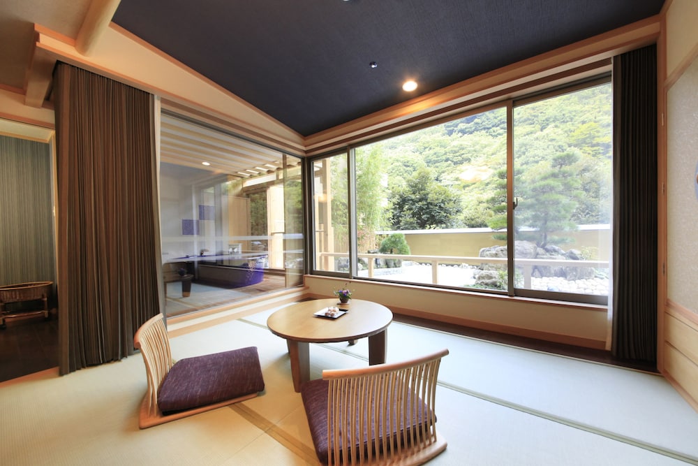 露天風呂付 粋彩-SUISAI- 和洋室 42平米 禁煙 部屋からの景観0 | ホテルおかだ