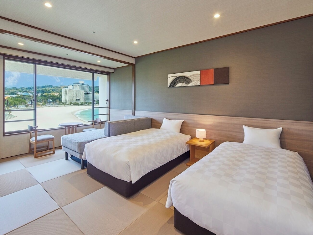 【オ―シャンビュー】モデレート和室+ツインベッド／禁煙 | 白良荘グランドホテル