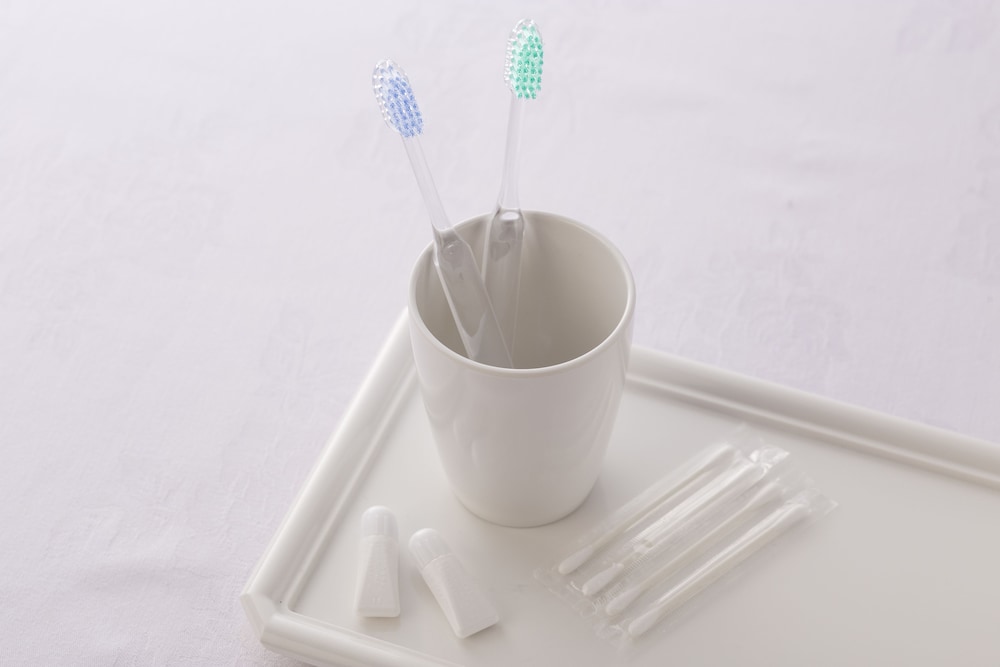 エコノミー ダブルルーム ダブルベッド 1 台 喫煙可 バスルームの設備2 | アークホテル岡山