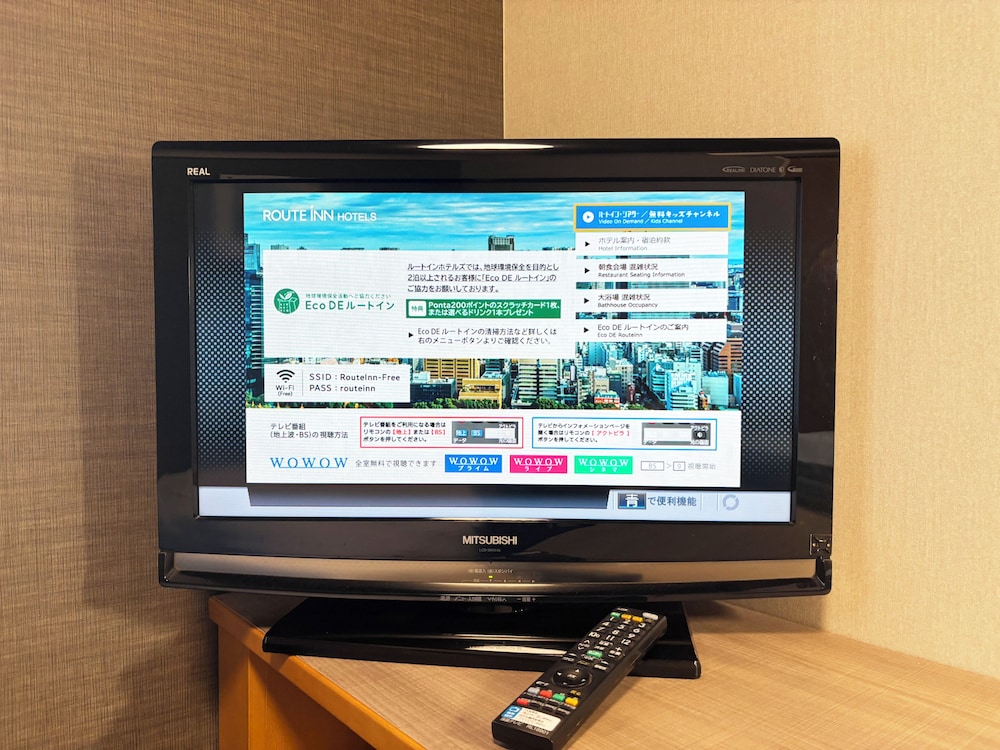 セミダブルルーム（禁煙） テレビ1 | ホテルルートイン那覇泊港