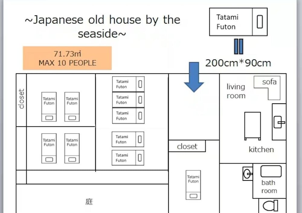 一棟貸し フロアマップ0 | Vacation rentals -ryu-
