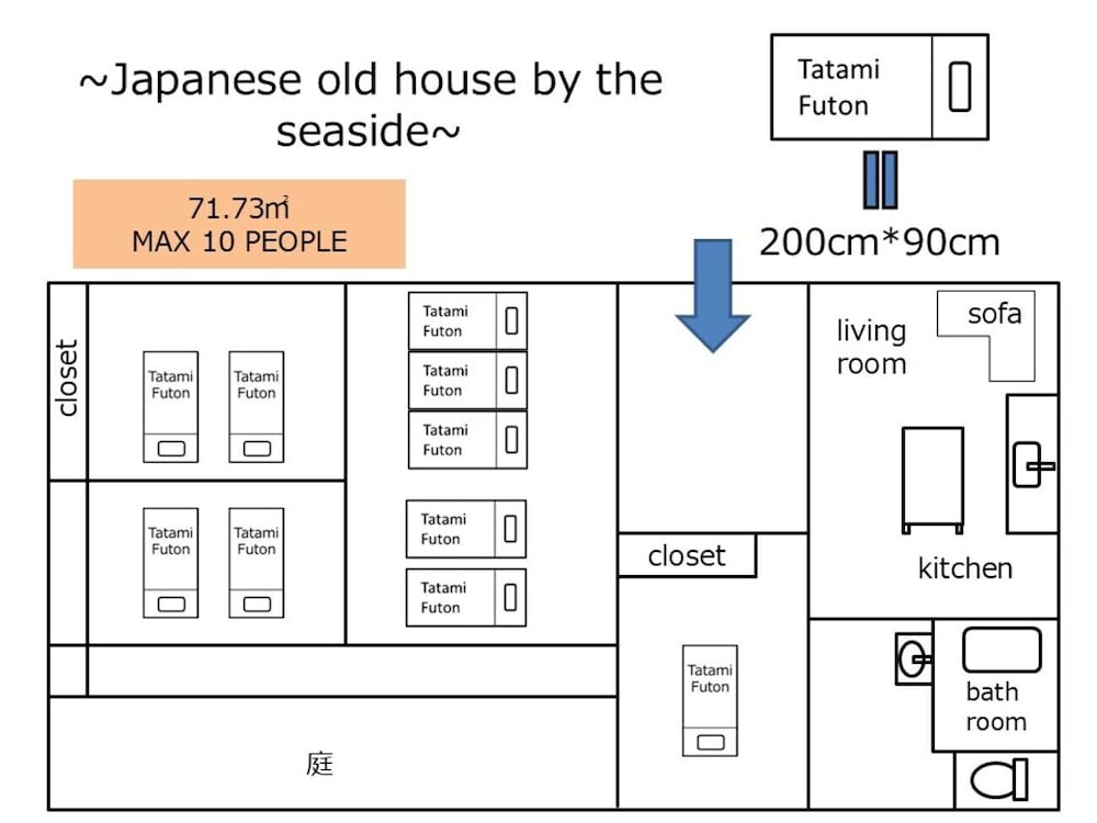 一棟貸し フロアマップ0 | Vacation rentals -ryu-