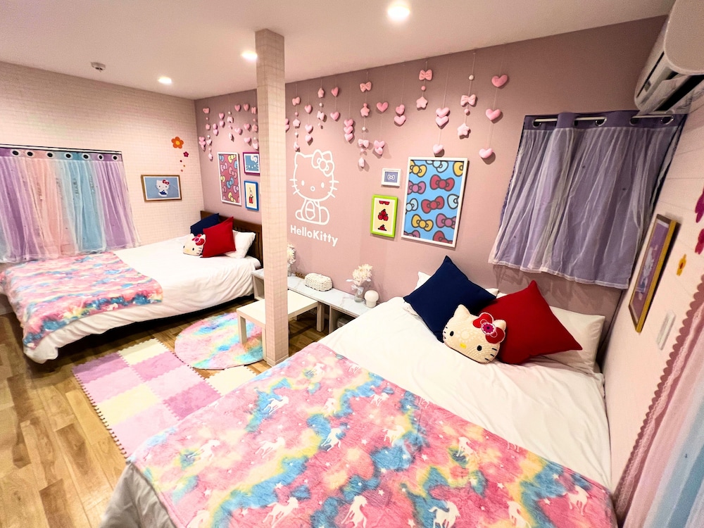 ファミリー ハウス ベッド (複数台) 禁煙 キッチン (102) | Sakura Villa Osaka