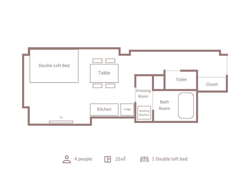 コンフォート 4 人部屋 フロアマップ0 | Minn 蒲田