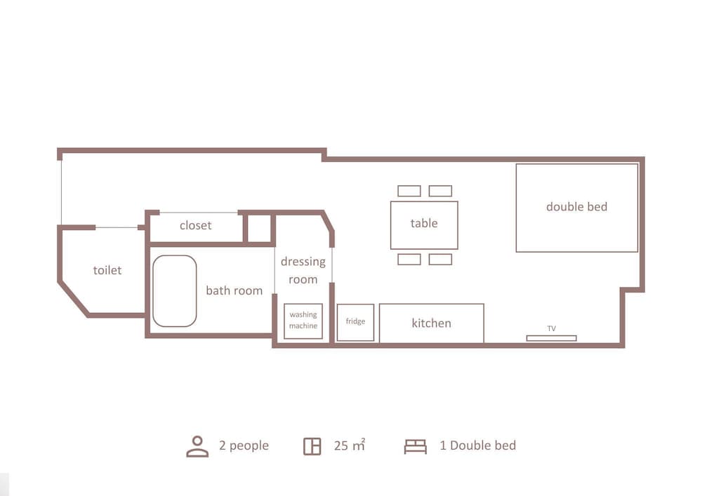 スタンダード ダブルルーム フロアマップ0 | Minn 蒲田