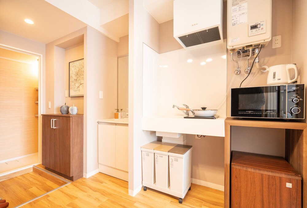 コンフォート アパートメント 1 ベッドルーム (401) 専用簡易キッチン0 | ZAITO Tokyo Asakusa Economy Inn