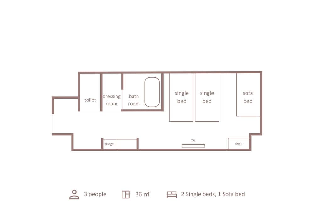 コンフォート ルーム 1 ベッドルーム 禁煙 冷蔵庫 フロアマップ0 | Minn 金沢