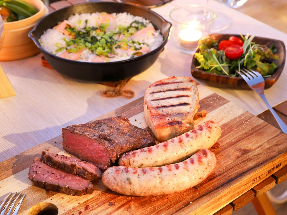 グランピング トレーラーハウス 禁煙 専用キッチン1 | 吹上浜フィールドホテル