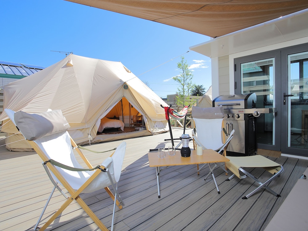 グランピング スーペリアテントルーム 禁煙 バルコニーからの眺望0 | 吹上浜フィールドホテル