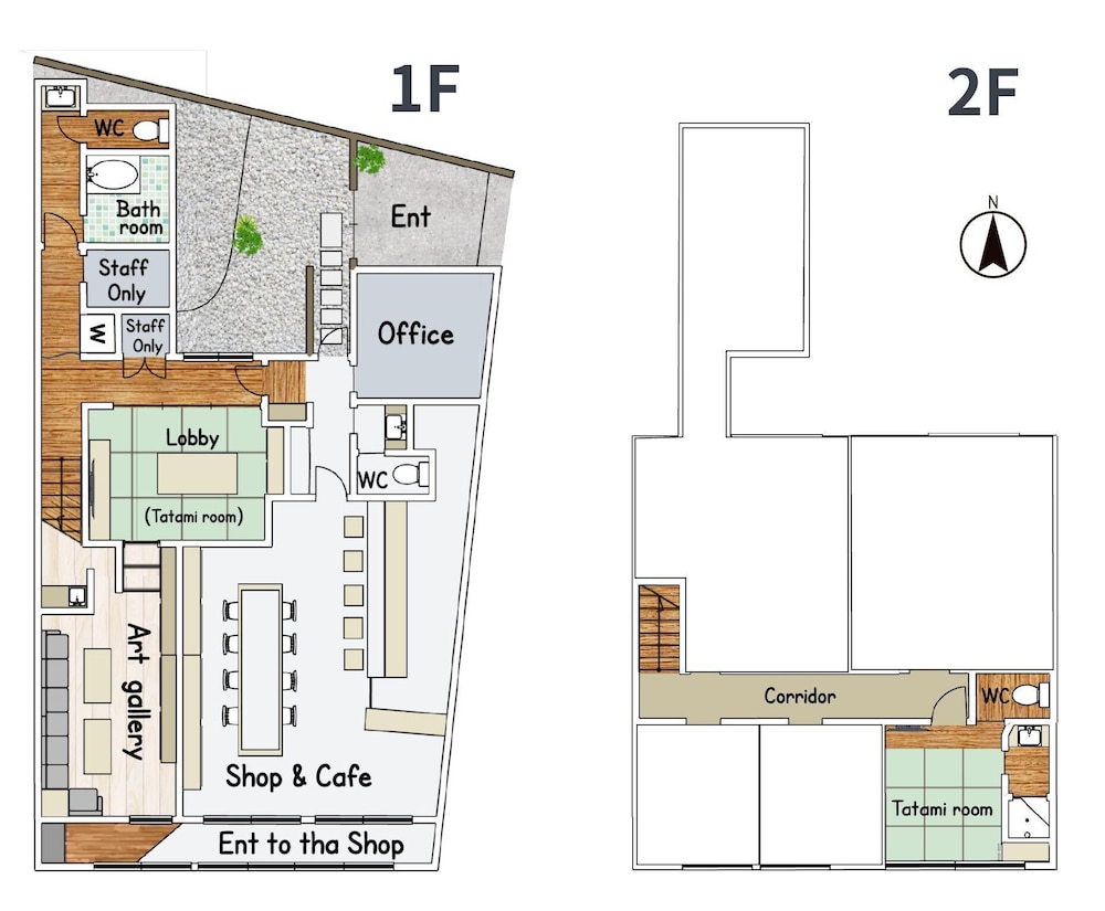 ダブルルーム - 吉井川 #LW2 共用バスルーム 禁煙 客室5 | 美都 津山庵 LWx