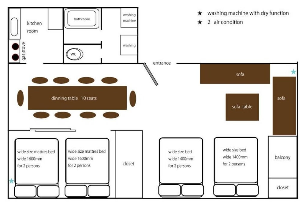 コンドミニアム 3 ベッドルーム (401) フロアマップ0 | 石木ビル