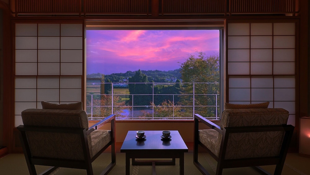 最上川一望の特別和洋室 別邸出羽三山 禁煙 バルコニーからの眺望0 | ホテルシンフォニーアネックス
