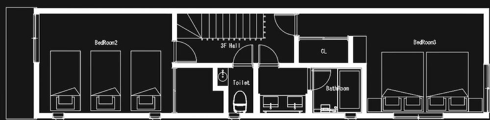 一棟貸し 禁煙 フロアマップ2 | SAMURAI HOUSE 3