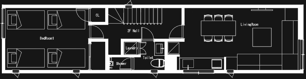一棟貸し 禁煙 フロアマップ0 | SAMURAI HOUSE 3