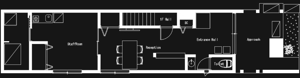 一棟貸し 禁煙 フロアマップ1 | SAMURAI HOUSE 3