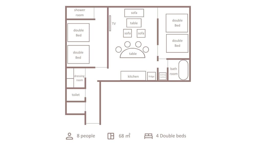 スーペリアファミリー 2LDK 客室5 | Minn 千歳