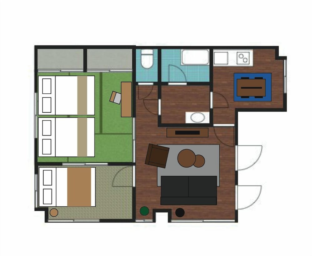 アパート 貸切 禁煙 フロアマップ0 | Fujimi Room