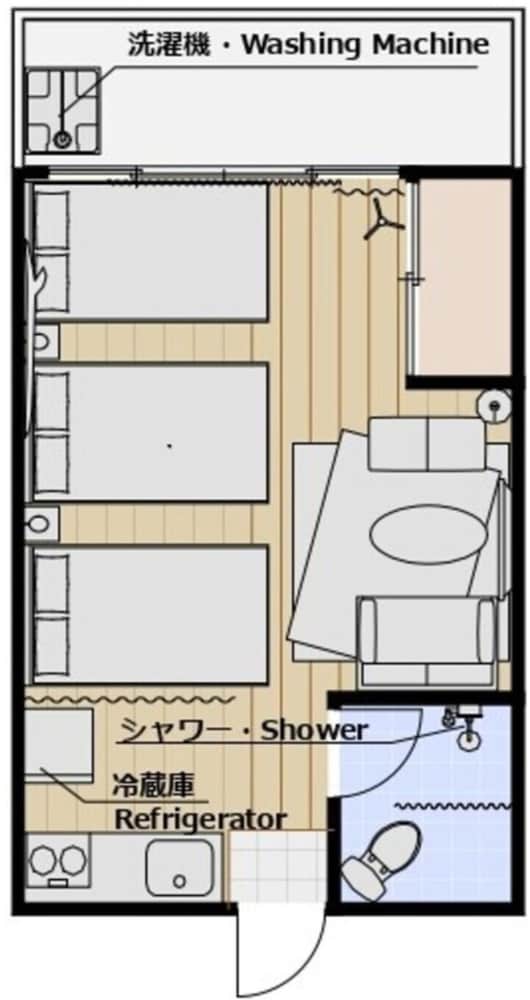 コンフォート トリプルルーム 禁煙 客室30 | Good Apartment