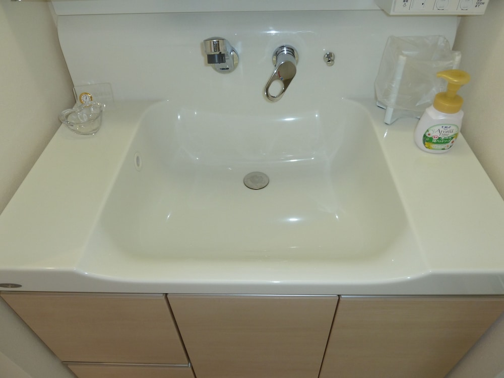 ツインルーム B 共用バスルーム&トイレ (最寄り駅：JR船橋駅 / 京成船橋駅) バスルームのシンク2 | カナロア船橋