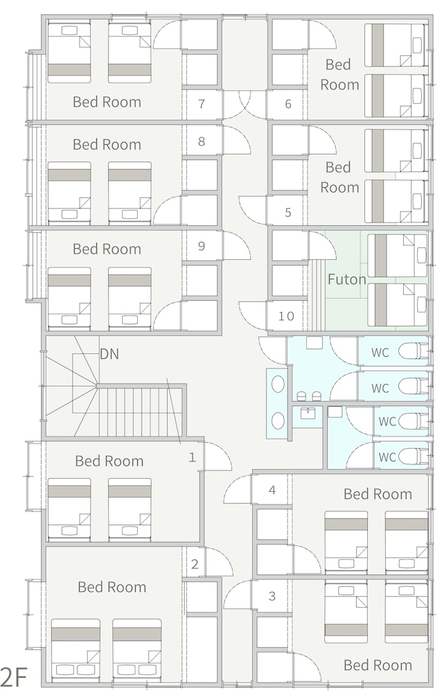 湯沢東洋 客室10 | 【温泉 / 最大 28 人】13 ベッドルーム｜ダーツ & カラオケ｜駐車スペース 2 台分