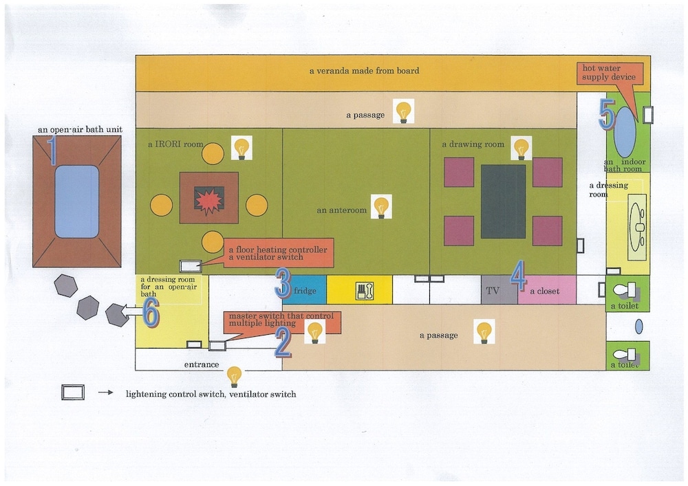 露天風呂付特別室 フロアマップ0 | あまみ温泉 南天苑