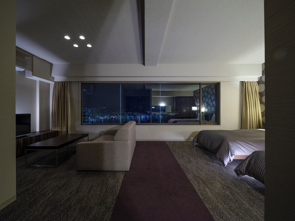 デラックス ツインルーム 禁煙 ハーバービュー 部屋からの景観0 | 稲佐山観光ホテル