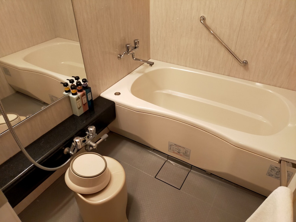 デラックスツイン 禁煙 本館 (川側 グッドビュー) バスルーム0 | 湯本富士屋ホテル