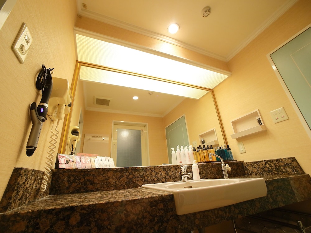 スタンダード ルーム キングベッド 1 台 (Couples Hotel) バスルームのシンク2 | ホテル ファイン津