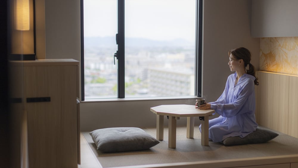 デラックスツイン和(NAGOMI)2名利用 シングルベッド2台とお布団一組 禁煙 部屋からの景観0 | THE BLOSSOM KUMAMOTO