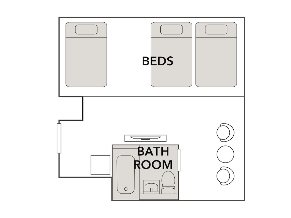スタンダード ルーム シングルベッド 3 台 禁煙 客室1 | コンフォートホテル京都堀川五条