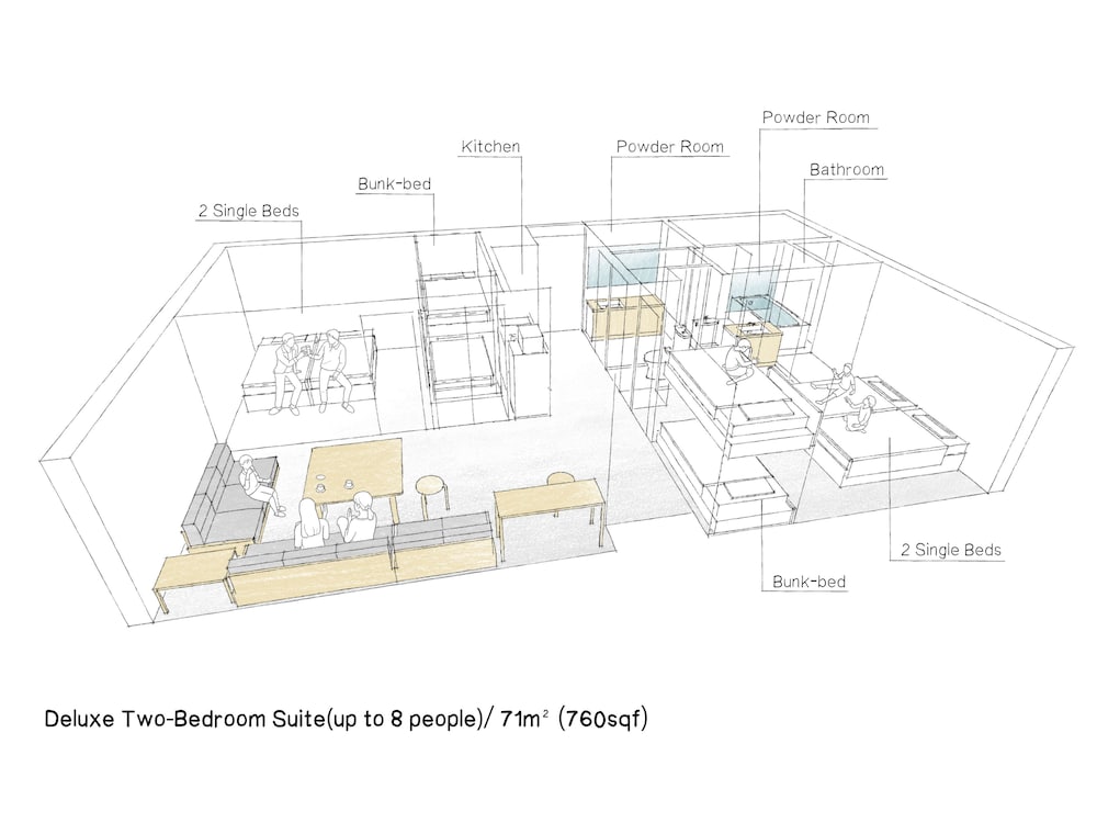 デラックス2ベッドルームスイート 客室9 | MIMARU東京 浅草STATION