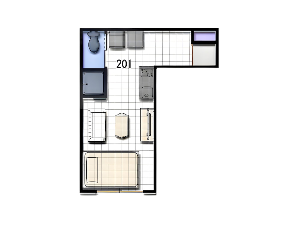 ベーシック ルーム (201) 客室8 | Eternity APARTMENT HOTEL SHINAGAWA