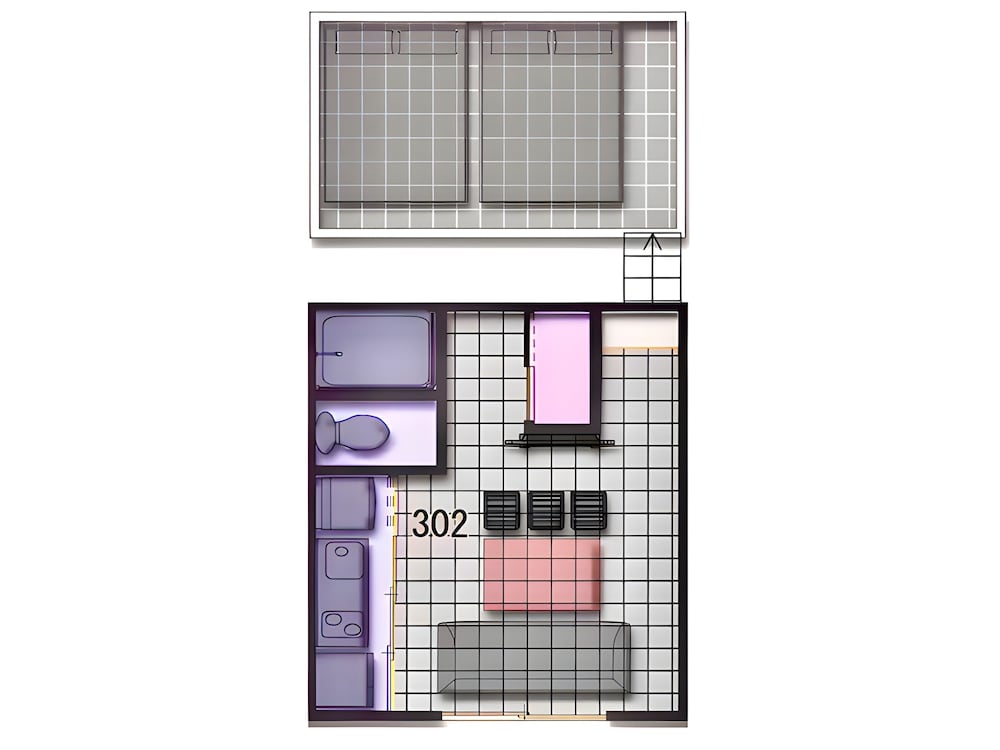 ベーシック アパートメント (302) 客室6 | Eternity APARTMENT HOTEL SHINAGAWA
