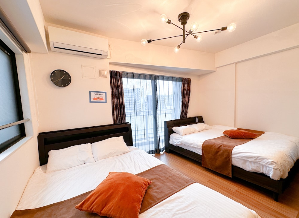 【デラックスルーム】ダブルベッド2台 ソファベッド1台 キッチン付 禁煙 客室9 | レガティオ博多