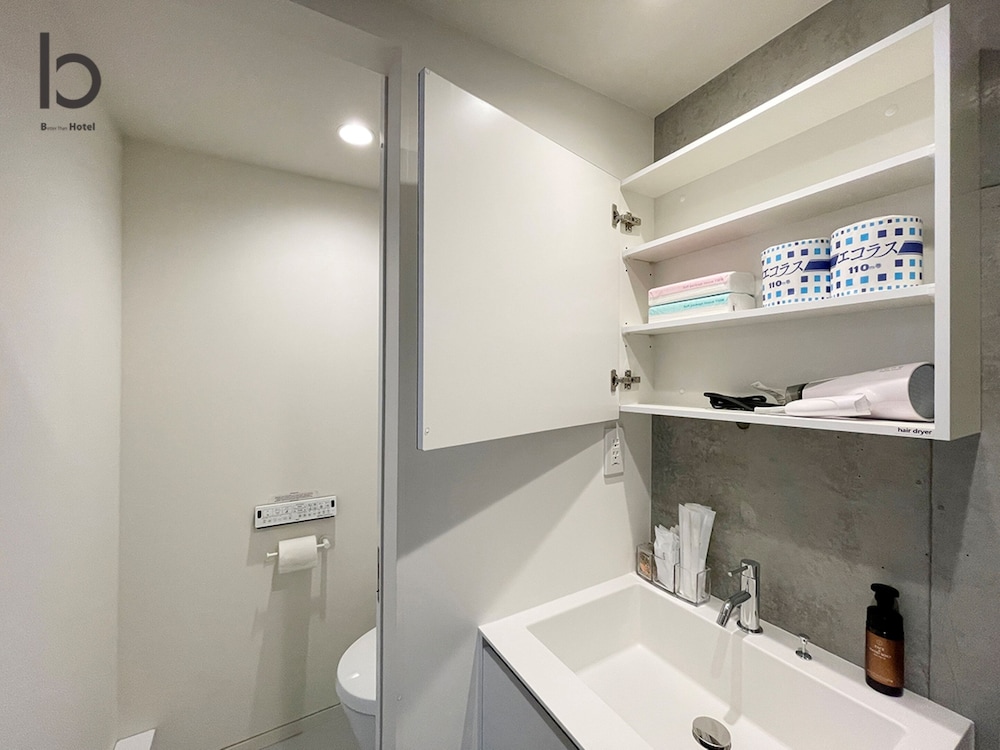 デラックス コンドミニアム 1 ベッドルーム 禁煙 シティビュー (bHotel Nekoyard 602) バスルーム0 | b hotel Neko Yard 広島