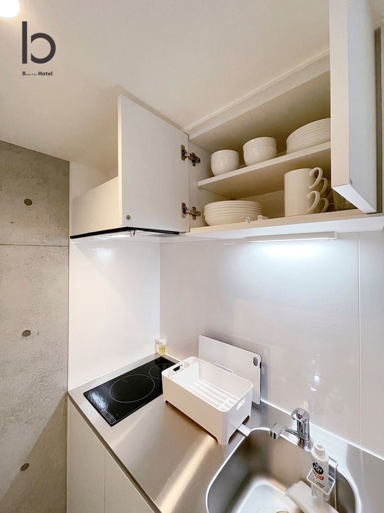 デラックス コンドミニアム 1 ベッドルーム 禁煙 シティビュー (bHotel Nekoyard 602) 専用キッチン1 | b hotel Neko Yard 広島