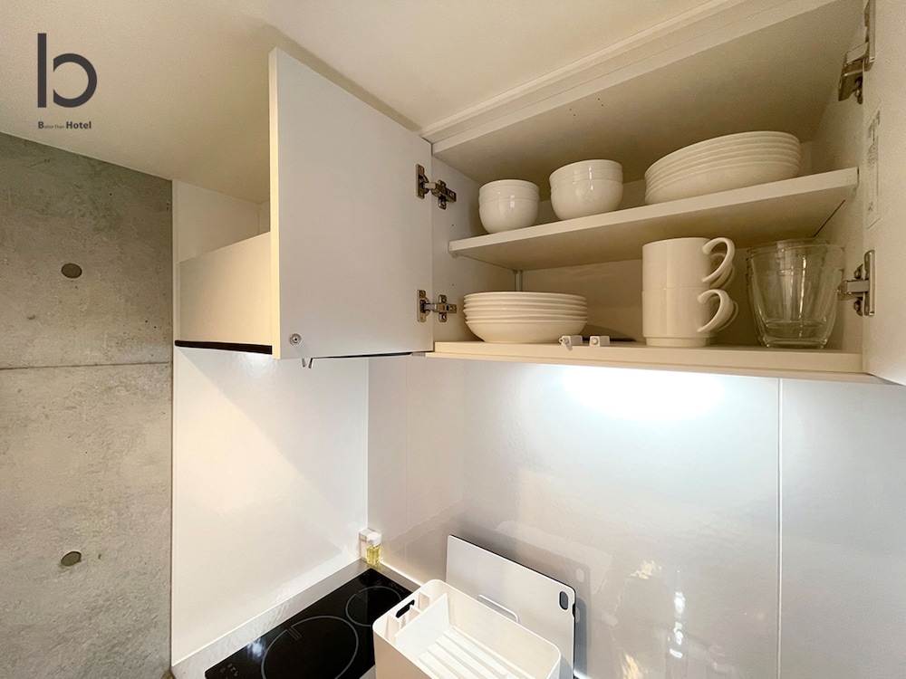 デラックス コンドミニアム 1 ベッドルーム 禁煙 シティビュー (bHotel Nekoyard 602) 専用キッチン3 | b hotel Neko Yard 広島