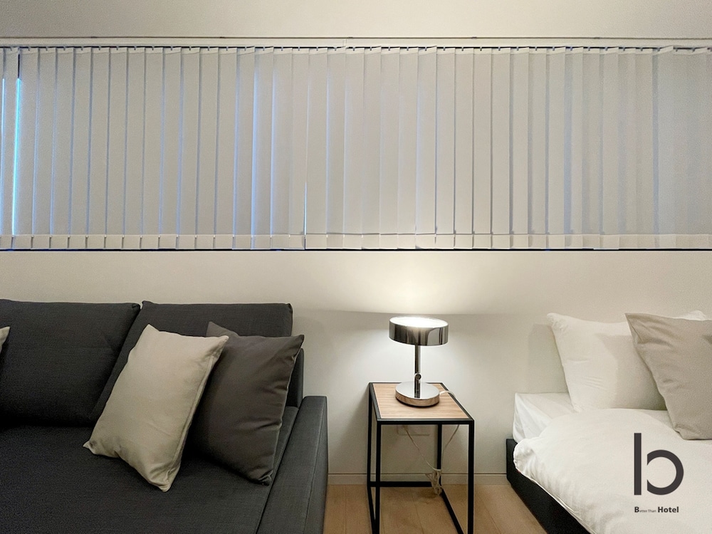 デラックス コンドミニアム 1 ベッドルーム 禁煙 シティビュー (bHotel Nekoyard 601) リビング エリア5 | b hotel Neko Yard 広島