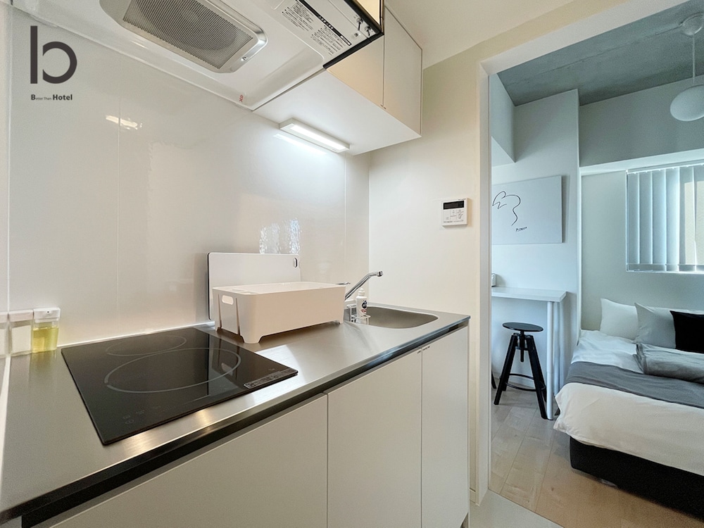 デラックス コンドミニアム 1 ベッドルーム 禁煙 シティビュー (bHotel Nekoyard 602) 専用キッチン6 | b hotel Neko Yard 広島
