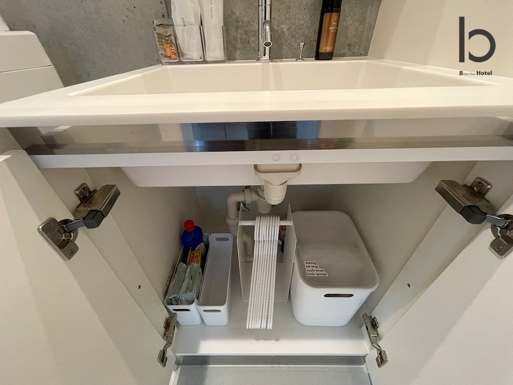 デラックス コンドミニアム 1 ベッドルーム 禁煙 シティビュー (bHotel Nekoyard 602) バスルーム8 | b hotel Neko Yard 広島