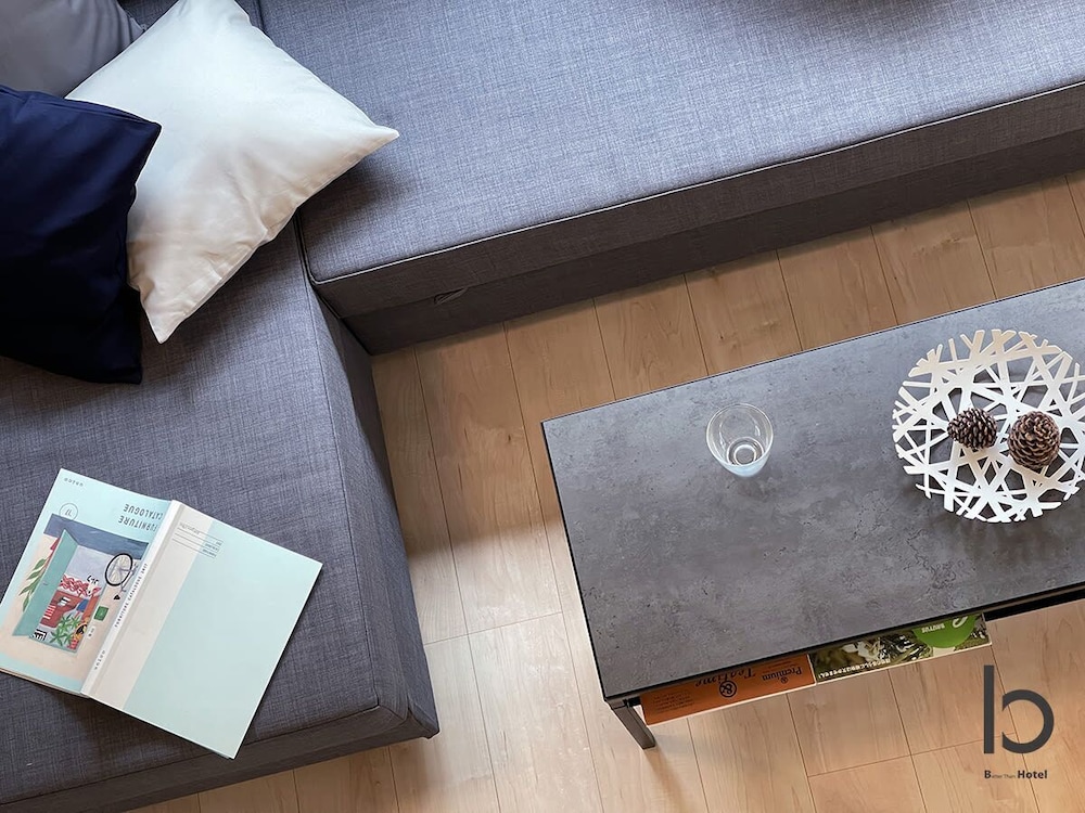 デラックス コンドミニアム 1 ベッドルーム 禁煙 シティビュー (bHotel Nekoyard 301) リビング エリア3 | b hotel Neko Yard 広島