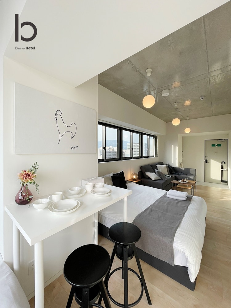 デラックス コンドミニアム 1 ベッドルーム 禁煙 シティビュー (bHotel Nekoyard 602) 客室内のダイニングエリア0 | b hotel Neko Yard 広島