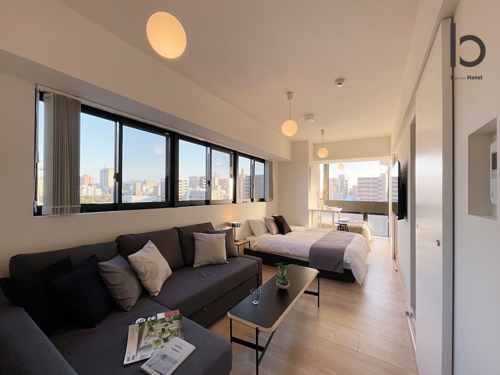 デラックス コンドミニアム 1 ベッドルーム 禁煙 シティビュー (bHotel Nekoyard 601) リビング エリア0 | b hotel Neko Yard 広島
