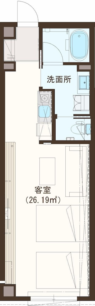スタンダードA 禁煙 客室11 | グランドベース広島平和公園前