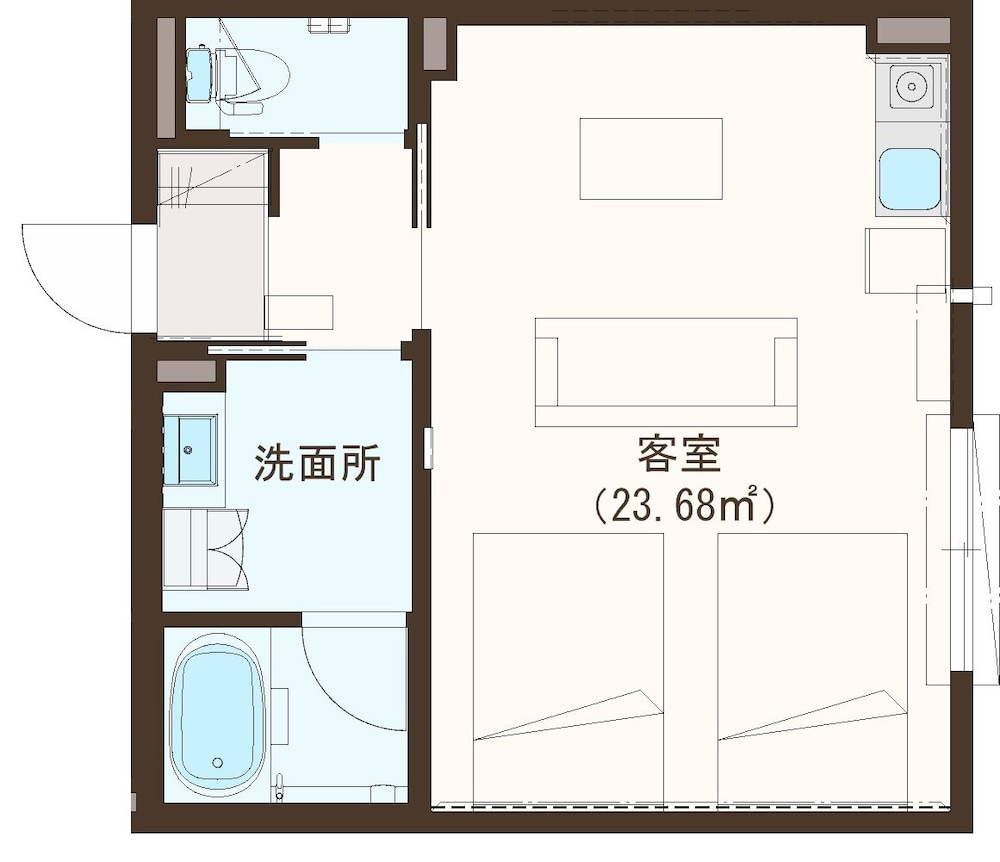客室1 | グランドベース広島平和公園前 客室1 | グランドベース広島平和公園前