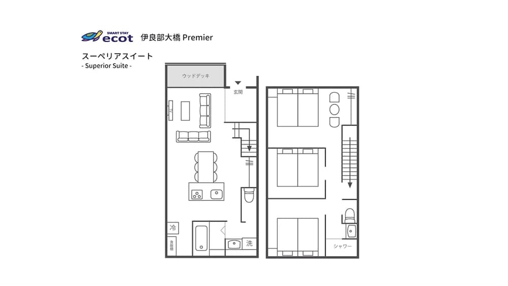 ファミリー スイート 禁煙 客室4 | ecot 伊良部大橋 Premier