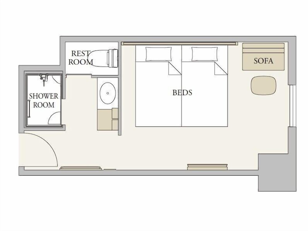 デラックス ツインルーム 禁煙 客室4 | ネストホテル那覇久茂地